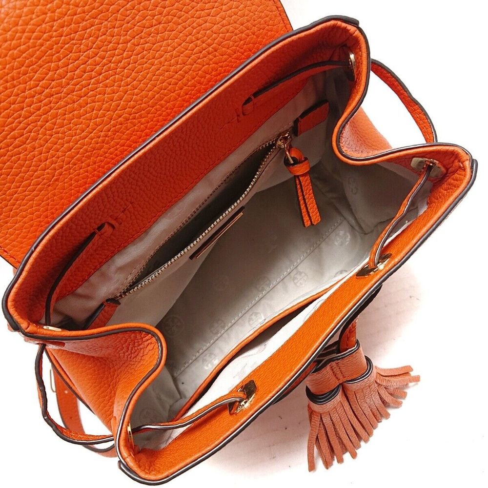 Authentic Tory Burch Leather Backpack - Picture 7 of 8